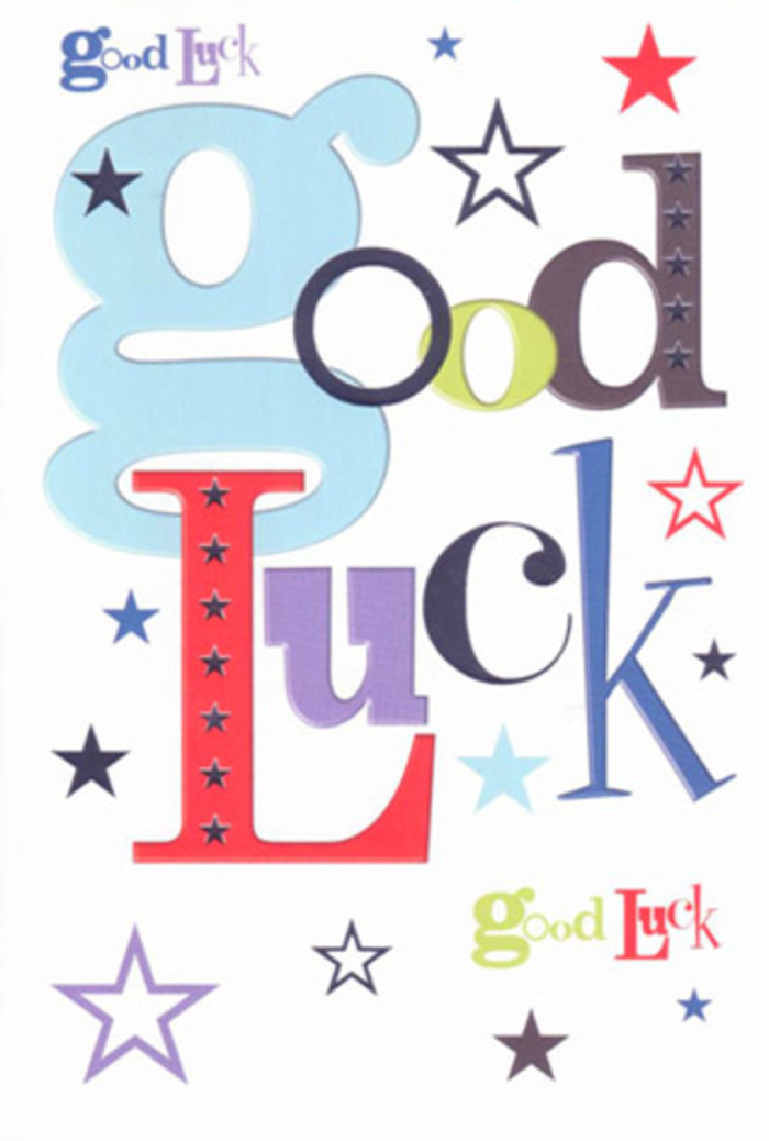There's effervescent charm in this lively good luck card-its jubilant design bursts with colour and positive energy, much like the mood in Greenwich during a bustling festival. Each letter in the phrase comes alive: wide, soft blue strokes mingle with sleek black and zesty red, each shape uniquely defined amidst a constellation of vivid stars. The scattered stars, in hues from deep violet to pastel sky, bring to mind the night sky above the Royal Observatory, while their arrangement across generous white space ensures every shade finds its voice. The card is striking without being overwhelming-a harmonious balance akin to the rhythmic tides along the Thames. When you hold it, there's a gentle crispness to its quality cardstock, familiar to anyone who values the tactile pleasures of a well-made card. This is the kind of thoughtful gesture a resident might offer as loved ones set out from Maze Hill or begin a new chapter at the university. More than a note, it's a small token of optimism-carrying the warmth and steadfast encouragement woven through everyday life here in Greenwich.